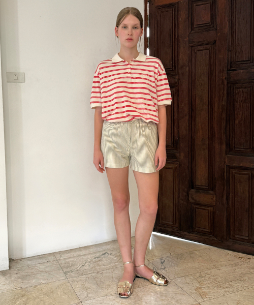 SINOON(シヌーン)の「Basic Point Label Shorts (Lemon Yellow)(その他パンツ・レディース・イエロー・FREE)」の2枚目の写真