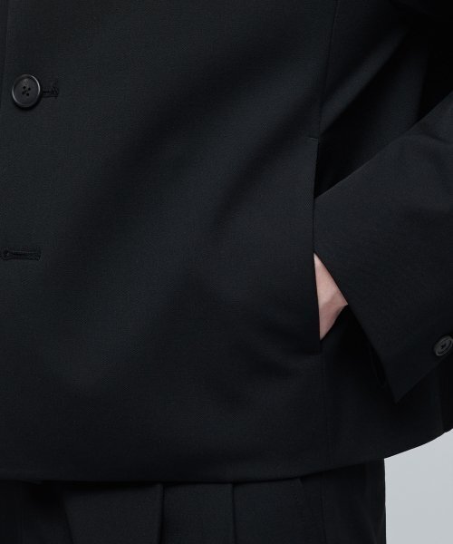 MUSINSA STANDARD（ムシンサスタンダード）の「特大クロップドブレザー[ブラック]（テーラードジャケット・メンズ・その他・MEDIUM/LARGE/X-LARGE/XX-LARGE）」の10枚目の写真
