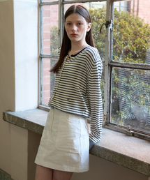 COTTON MINI SKIRT WHITE