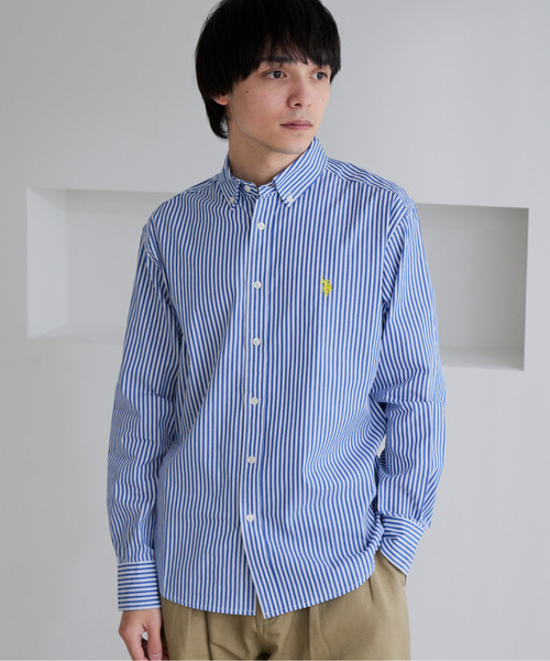 U.S. POLO ASSN.(ユーエスポロアッスン)の「【U.S. POLO ASSN.】ワンポイント ブロード 長袖 ボタンダウンシャツ(シャツ/ブラウス・メンズ・ホワイト/インディゴブルー/ネイビー/ブラック・L/M)」の3枚目の写真
