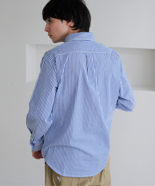 U.S. POLO ASSN.(ユーエスポロアッスン)の「【U.S. POLO ASSN.】ワンポイント ブロード 長袖 ボタンダウンシャツ(シャツ/ブラウス・メンズ・ホワイト/インディゴブルー/ネイビー/ブラック・L/M)」の5枚目の写真