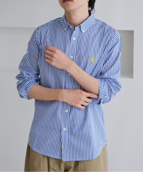 U.S. POLO ASSN.(ユーエスポロアッスン)の「【U.S. POLO ASSN.】ワンポイント ブロード 長袖 ボタンダウンシャツ(シャツ/ブラウス・メンズ・ホワイト/インディゴブルー/ネイビー/ブラック・L/M)」の13枚目の写真