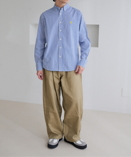U.S. POLO ASSN.(ユーエスポロアッスン)の「【U.S. POLO ASSN.】ワンポイント ブロード 長袖 ボタンダウンシャツ(シャツ/ブラウス・メンズ・ホワイト/インディゴブルー/ネイビー/ブラック・L/M)」の7枚目の写真