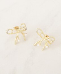 リボンモチーフピアス