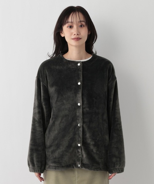 FOUND GOOD（ファウンドグッド）の「ノーカラーファーブルゾン（ブルゾン・レディース・ベージュ/グレー系8/ブラウン系5・S/M/L）」の19枚目の写真