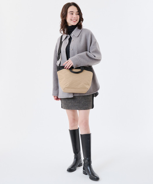 LeSportsac(レスポートサック)の「BUCKET TOTE タニンクロスデボス(トートバッグ・レディース・ブラウン・FREE)」の3枚目の写真