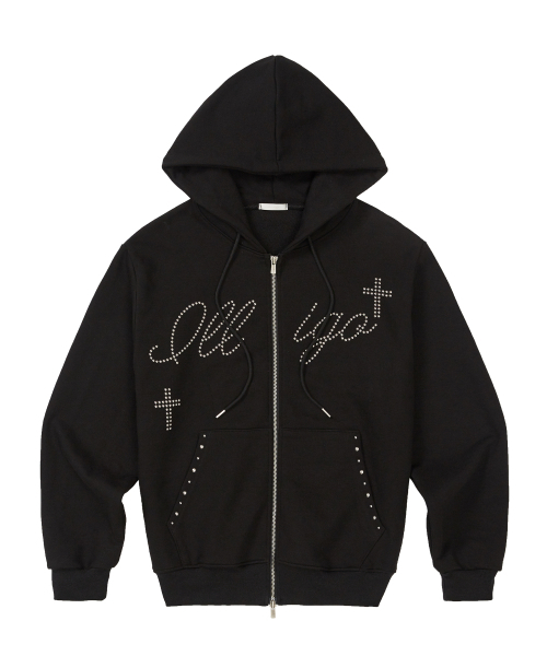 ILLIGO(イリゴ)の「クロスホットフィックスフードジップアップブラック(パーカー・レディース・その他・SMALL/MEDIUM)」の4枚目の写真