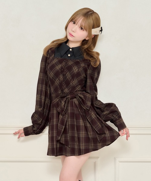 apres jour（アプレジュール）の「【セット着用可能】アソートレイヤード風トップス（シャツ/ブラウス・レディース・ブラック系その他2/ブラック/グレー系その他/ボルドー・X-LARGE/フリー）」の4枚目の写真