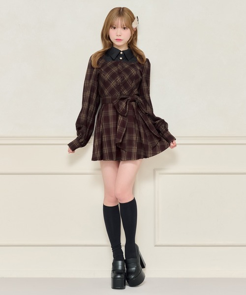 apres jour（アプレジュール）の「【セット着用可能】アソートレイヤード風トップス（シャツ/ブラウス・レディース・ブラック系その他2/ブラック/グレー系その他/ボルドー・X-LARGE/フリー）」の22枚目の写真