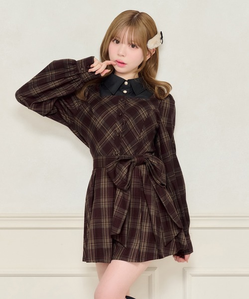 apres jour（アプレジュール）の「【セット着用可能】アソートレイヤード風トップス（シャツ/ブラウス・レディース・ブラック系その他2/ブラック/グレー系その他/ボルドー・X-LARGE/フリー）」の19枚目の写真