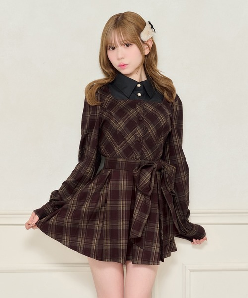 apres jour（アプレジュール）の「【セット着用可能】アソートレイヤード風トップス（シャツ/ブラウス・レディース・ブラック系その他2/ブラック/グレー系その他/ボルドー・X-LARGE/フリー）」の20枚目の写真