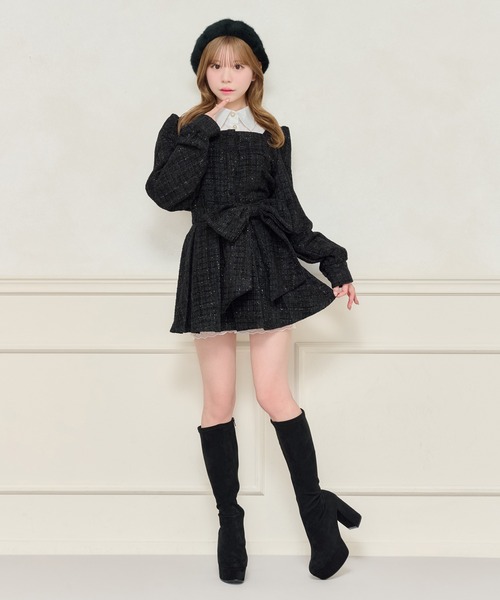 apres jour（アプレジュール）の「【セット着用可能】アソートレイヤード風トップス（シャツ/ブラウス・レディース・ブラック系その他2/ブラック/グレー系その他/ボルドー・X-LARGE/フリー）」の15枚目の写真