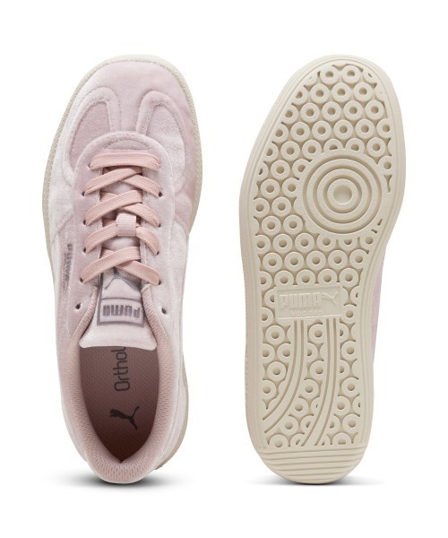 PUMA（プーマ）の「PUMA PALERMO VELVET DREAM（プーマ パレルモ ベルベット ドリーム）（スニーカー・レディース・ピンク系・23cm/23.5cm/24cm/24.5cm/25cm）」の4枚目の写真