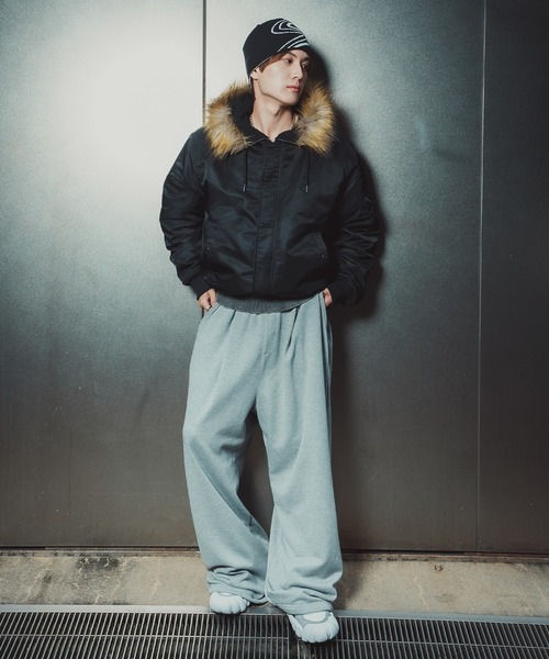 improves(インプローブス)の「ヘビーナイロン N-2B フライトジャケット(ミリタリージャケット・メンズ・ブラック/カーキ・SMALL/MEDIUM/LARGE/X-LARGE)」の7枚目の写真