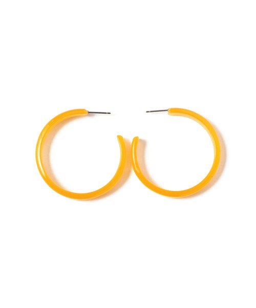 BEAMS BOY（ビームスボーイ）の「クリア フープ ピアス（ピアス（両耳用）・レディース・イエロー/ホワイト/ブルー・ONE SIZE）」の3枚目の写真