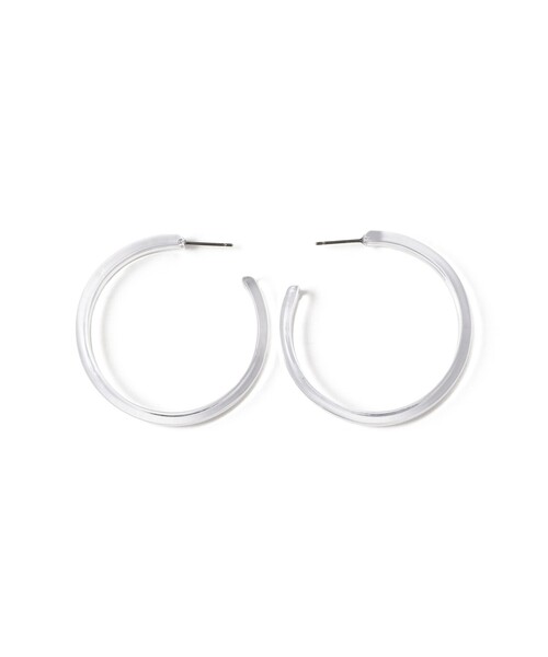 BEAMS BOY（ビームスボーイ）の「クリア フープ ピアス（ピアス（両耳用）・レディース・イエロー/ホワイト/ブルー・ONE SIZE）」の4枚目の写真