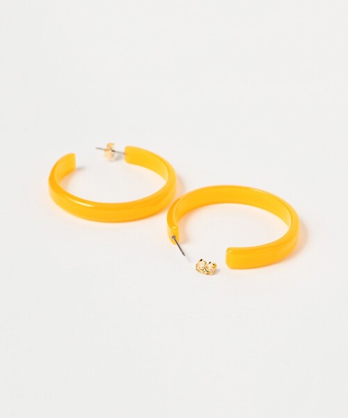 BEAMS BOY（ビームスボーイ）の「クリア フープ ピアス（ピアス（両耳用）・レディース・イエロー/ホワイト/ブルー・ONE SIZE）」の6枚目の写真