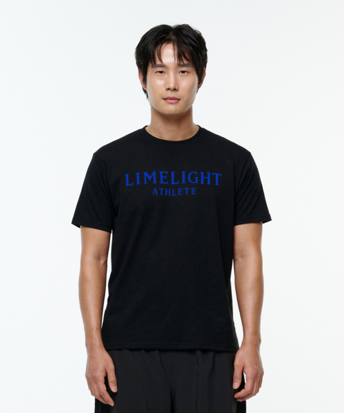 LIMELIGHT APPAREL(ライムライトアパレル)の「アスリットTシャツ(ブラック/ブルー)(Tシャツ/カットソー・メンズ・その他・LARGE/MEDIUM/X-LARGE/SMALL)」の1枚目の写真
