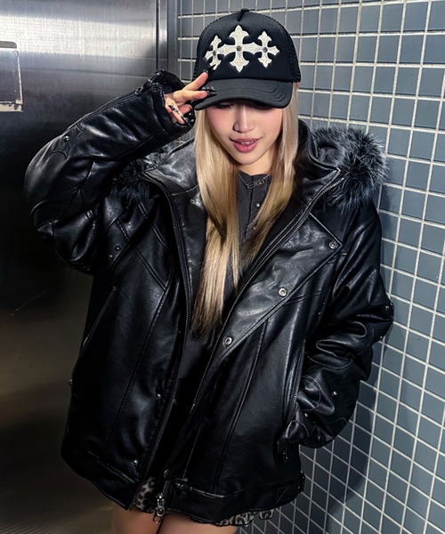 A'GEM/9 × .kom 『A'GEM/9/エージェムナイン』PUレザーN2B（ミリタリー