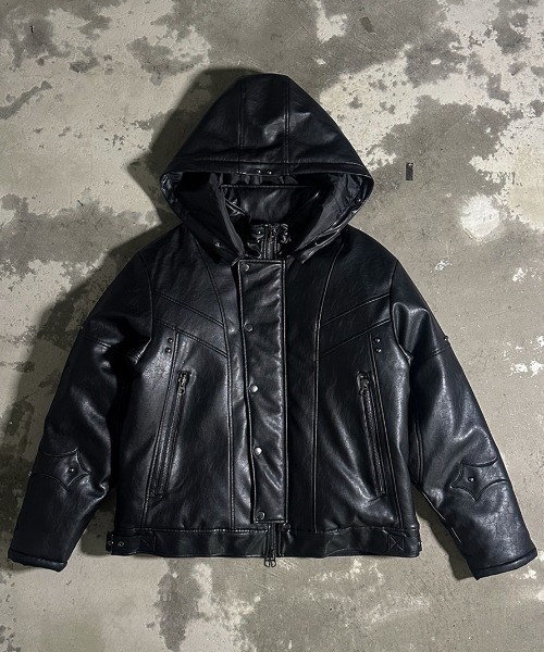 A'GEM/9 × .kom 『A'GEM/9/エージェムナイン』PUレザーN2B（ミリタリー