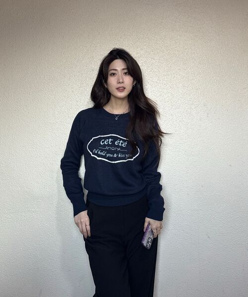 cet ete(セテテ)の「フランクサインボードカシミヤニット_インディゴ(ニット/セーター・レディース・その他・FREE)」の7枚目の写真