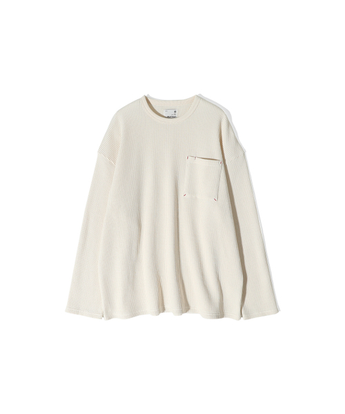 HORLISUN(ホーリーサン)の「Lawrence Heavy Waffle T-shirt Ecru(Tシャツ/カットソー・メンズ・その他・SMALL/MEDIUM/LARGE)」の1枚目の写真