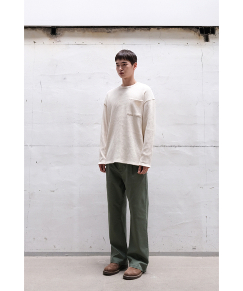 HORLISUN(ホーリーサン)の「Lawrence Heavy Waffle T-shirt Ecru(Tシャツ/カットソー・メンズ・その他・SMALL/MEDIUM/LARGE)」の6枚目の写真