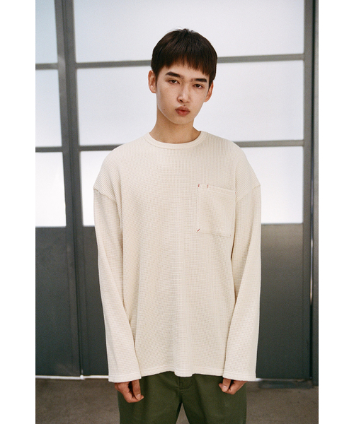HORLISUN(ホーリーサン)の「Lawrence Heavy Waffle T-shirt Ecru(Tシャツ/カットソー・メンズ・その他・SMALL/MEDIUM/LARGE)」の9枚目の写真