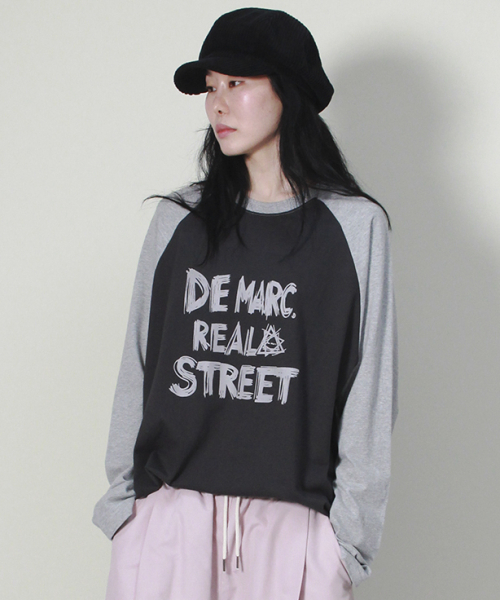 DEMARC(ドゥマーク)の「リアルストリートカラーミックスラグラン長袖Tシャツグレー&チャコール(Tシャツ/カットソー・レディース・その他・MEDIUM/LARGE)」の13枚目の写真
