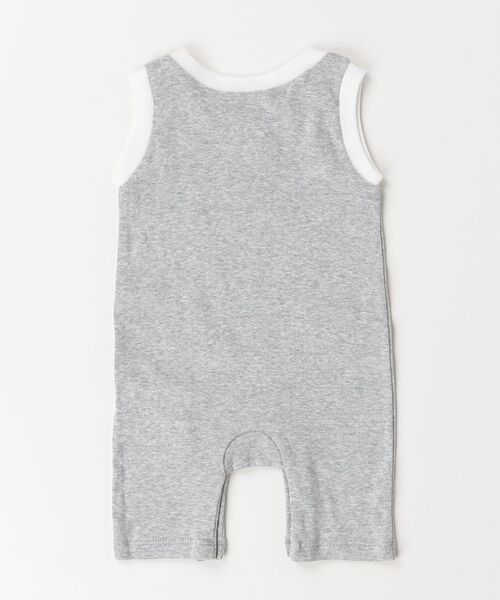 DIESEL KIDS（ディーゼルキッズ）の「DIESEL（ディーゼル）Baby ワンポイントブランドロゴロンパース（サロペット/オーバーオール・キッズ・グレー・0M）」の5枚目の写真