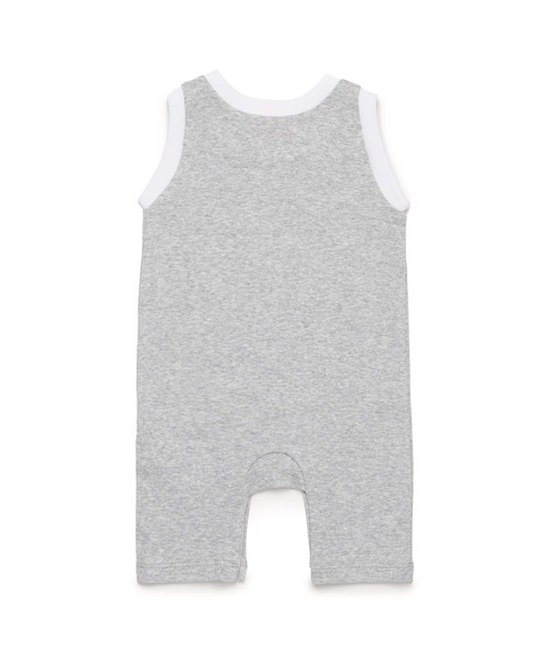 DIESEL KIDS（ディーゼルキッズ）の「DIESEL（ディーゼル）Baby ワンポイントブランドロゴロンパース（サロペット/オーバーオール・キッズ・グレー・0M）」の2枚目の写真