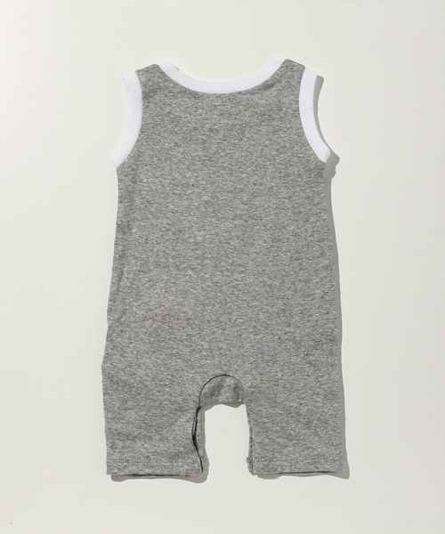 DIESEL KIDS（ディーゼルキッズ）の「DIESEL（ディーゼル）Baby ワンポイントブランドロゴロンパース（サロペット/オーバーオール・キッズ・グレー・0M）」の6枚目の写真