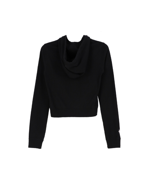 AFTERMATH（アフターマス）の「W CONTRAST STITCH ZIP HOODIE [BLACK]（パーカー・レディース・ブラック・FREE）」の2枚目の写真
