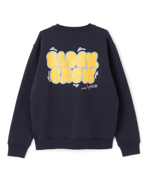 GLAZOS(グラソス)の「グラフィティ バックプリントロゴ 裏毛トレーナー(スウェット・キッズ・イエロー/ネイビー/ライトブルー・150cm/160cm/170cm)」の2枚目の写真
