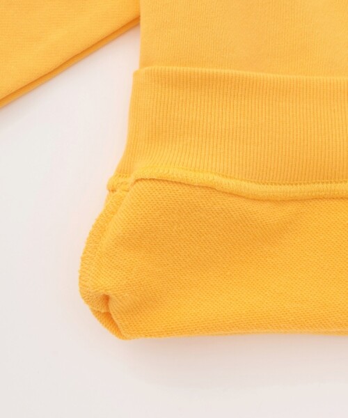 GLAZOS(グラソス)の「グラフィティ バックプリントロゴ 裏毛トレーナー(スウェット・キッズ・イエロー/ネイビー/ライトブルー・150cm/160cm/170cm)」の10枚目の写真