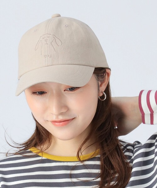 麻混 アニマル刺繍 キャップ（キャップ）｜BEAMS HEART（ビームス