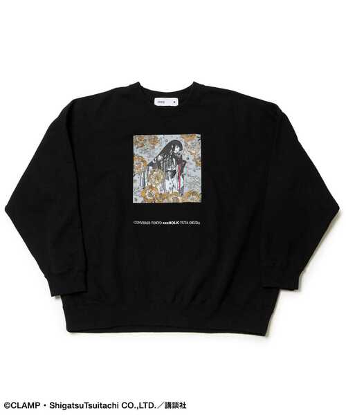 CONVERSE TOKYO(コンバーストウキョウ)の「【CLAMP】『xxxHOLiC』GRAPHIC SWEAT(スウェット・レディース・ブラック・FREE)」の1枚目の写真