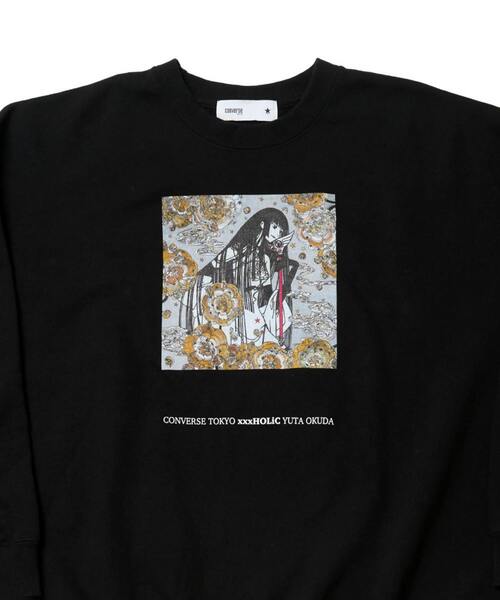 CONVERSE TOKYO(コンバーストウキョウ)の「【CLAMP】『xxxHOLiC』GRAPHIC SWEAT(スウェット・レディース・ブラック・FREE)」の3枚目の写真