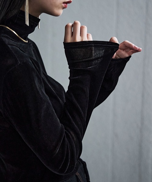 マイクロシアーベロアトップス トップス（Tシャツ/カットソー）｜etoll