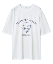 HIWITH（ハイウィーズ）の「Music Cooling Short Sleeve T-Shirt_White（Tシャツ/カットソー）」