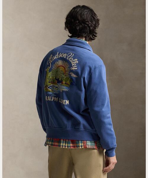POLO RALPH LAUREN（ポロ ラルフ ローレン）の「エンブロイダリー ループバック フリース ジャケット（ブルゾン・メンズ・ネイビー系1・L/M/S/XL/XS/XXL）」の4枚目の写真