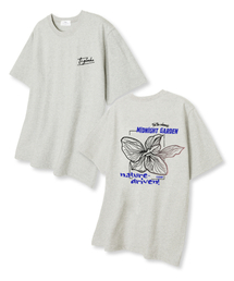 ミッドナイトガーデン オーバーサイズ 半袖Tシャツ オートミール