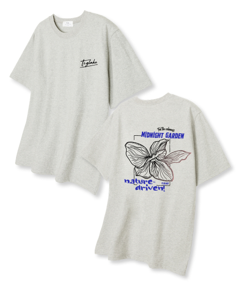 TI.GLAKE(ティーグレイク)の「ミッドナイトガーデン オーバーサイズ 半袖Tシャツ オートミール(Tシャツ/カットソー・レディース・その他・LARGE/X-LARGE/XX-LARGE)」の1枚目の写真