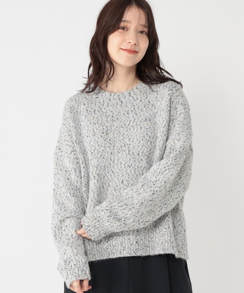 studio CLIP（スタディオクリップ）の「3ゲージカラーMIXネッププルオーバー（ニット/セーター・レディース・グレー/レッド/グリーン/チャコール・FREE）」の14枚目の写真