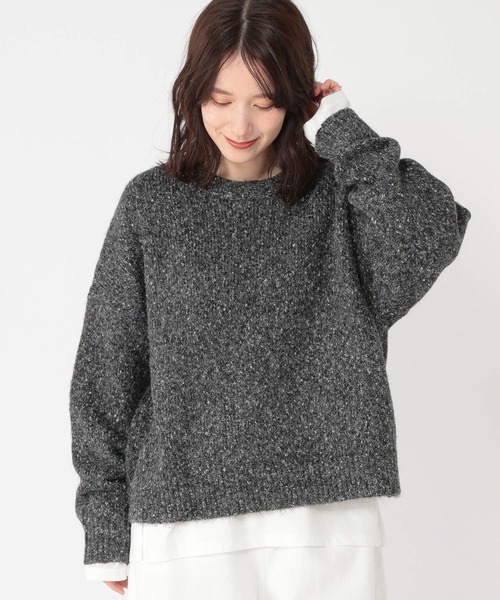 studio CLIP（スタディオクリップ）の「3ゲージカラーMIXネッププルオーバー（ニット/セーター・レディース・グレー/レッド/グリーン/チャコール・FREE）」の22枚目の写真