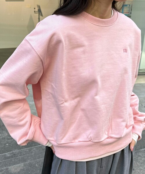 fredy emue（フレディエミュ）の「FR刺繍ヘビー裏毛スウェット（スウェット・レディース・ピンク/グレー/オフホワイト/ミント・38）」の19枚目の写真