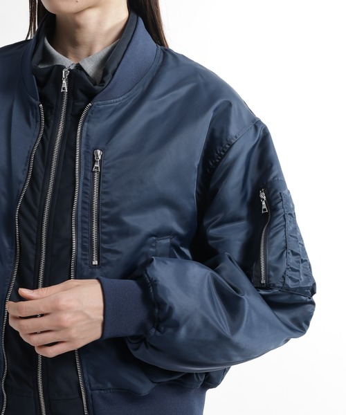 HARE（ハレ）の「ドッキングMA-1(HARE)（MA-1・メンズ・ブルー/ブラック・FREE）」の19枚目の写真