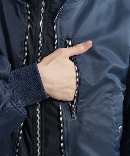 HARE（ハレ）の「ドッキングMA-1(HARE)（MA-1・メンズ・ブルー/ブラック・FREE）」の21枚目の写真