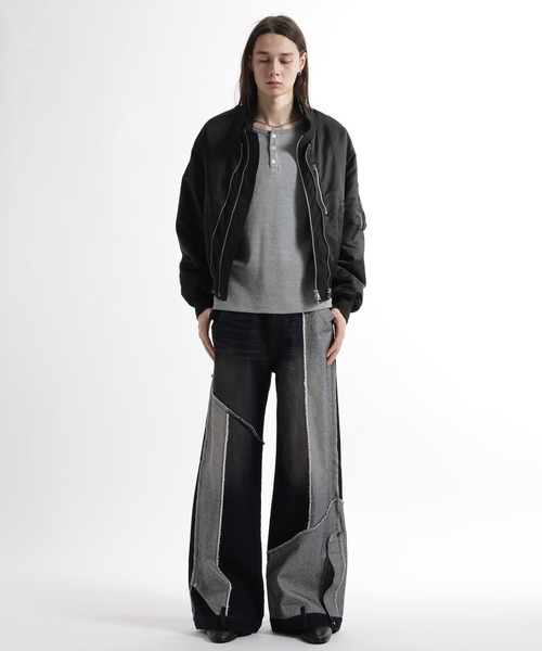 HARE（ハレ）の「ドッキングMA-1(HARE)（MA-1・メンズ・ブルー/ブラック・FREE）」の4枚目の写真