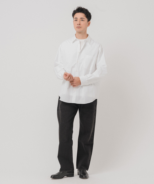 EDIFICE（エディフィス）の「JAPAN ポプリン レギュラーシャツ（シャツ/ブラウス・メンズ・サックスブルー/ホワイト/ネイビー/パープル・SMALL/MEDIUM/LARGE）」の12枚目の写真